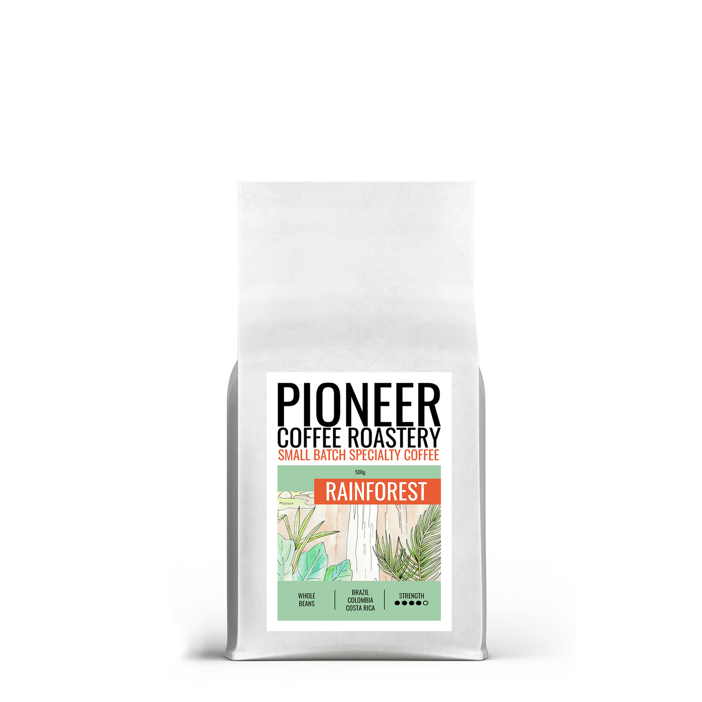 A 500G BAG OF RAINFOREST BLEND COFFEE