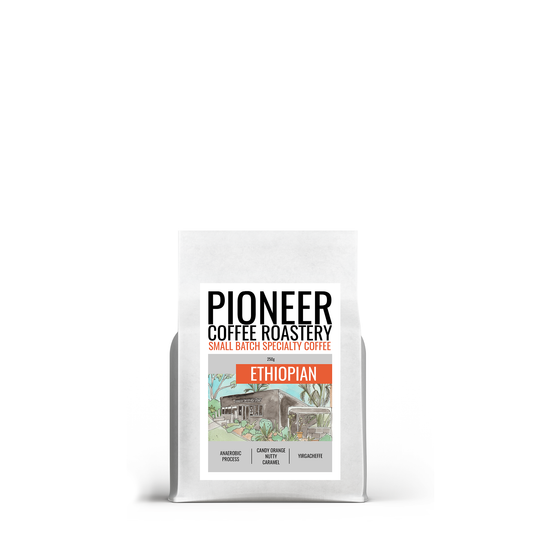 A 250G BAG OF ETHIOPIAN COFFEE BEANS