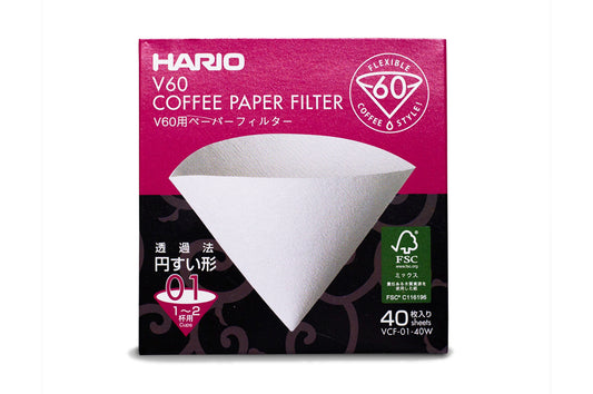 HARIO V60 PAPER FILTERS - 1 CUP